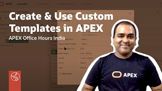 APEX India Creating and Utilizing Custom Templates in Oracle APEX [upl. by Ruon]