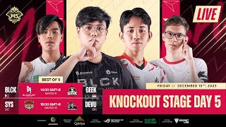 LIVE  DAY 5  M5 World Championship Knockout Stage  ENG [upl. by Kcirdehs]