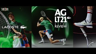 Lacoste AGLT21 Ultra Tennis Shoe Review  Tennis Express [upl. by Geminius]