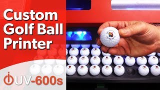 Custom Golf Ball Printer  Compress iUV600s [upl. by Acilef]