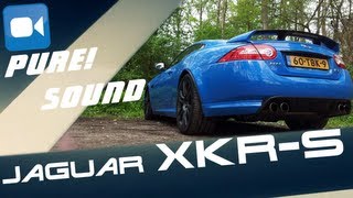 Jaguar XKRS 50 V8 Supercharged PURE Acceleration Sound [upl. by Suirtemid]