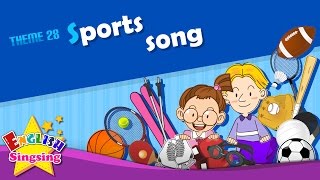 Theme 28 Sports song  I like baseball  ESL Song amp Story  Learning English for Kids [upl. by Dominic]