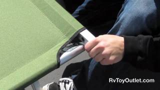 How to Assemble a Folding Aluminum Cot  RvToyOutletcom [upl. by Donovan]