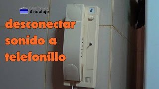 Cómo DESCONECTAR el TIMBRE del portero eléctrico [upl. by Ailin]