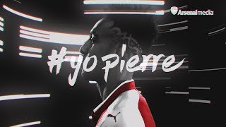 PierreEmerick Aubameyang signs for Arsenal [upl. by Anilahs]