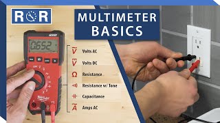 How to Use a Multimeter amp Electricity Basics  Repair and Replace [upl. by Silevi978]