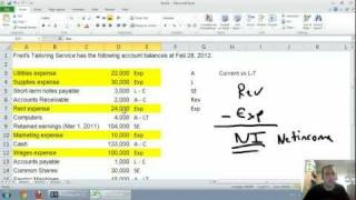 Accounting  Unit 1  Part 2  Income Statement [upl. by Eadith]