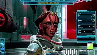 Star Wars The Old Republic  All Sith Empire Classes amp Races [upl. by Atinreb129]