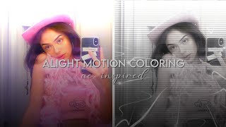 ae mbl inspired Alight Motion coloring tutorial taepam [upl. by Palecek]