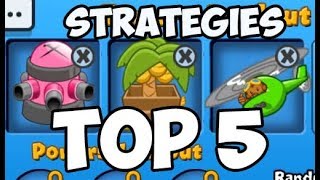 My TOP 5 Best STRATEGIES  Bloons TD Battles Part 1 [upl. by Nawor]