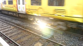 Merseyrail 507 009 making arcs at Birkdale station [upl. by Betta]