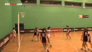 Netball Skills Defending A Shot And Rebounds [upl. by Leunamesoj]