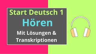 Hören A1 Start Deutsch 1  German Listening Exam A1 [upl. by Oz]