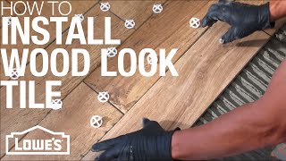 How To Install Wood Look Tile [upl. by Adna772]