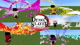 DEMON SLAYER ADDON V11 Fixed Corps Advancement in Minecraft PE 121 [upl. by Nanette]