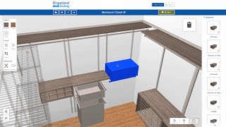 New 3D Closet Design Tool  OrganizedLivingcom [upl. by Zipah511]