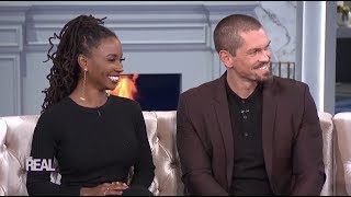 FULL INTERVIEW Shanola Hampton and Steve Howey from Shameless – Part 2 [upl. by Onitnatsnoc330]