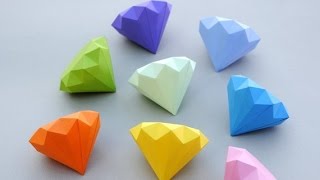 How to Make a Paper Diamond  Simple Way [upl. by Aissirac209]