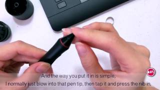 Changing Wacom Pen Nibs [upl. by Anaitak]