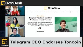 Telegram CEO Endorses TON Blockchain SpinOff Toncoin [upl. by Anaek]