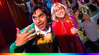 Raj and Bernadette Bollywood Dance  The Big Bang Theory [upl. by Etna]