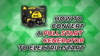 How To Convert a Pull Start Generator to Electric Start [upl. by Ahel]