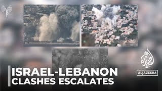 IsraelLebanon clashes Violence escalates in border areas [upl. by Siuqcram]