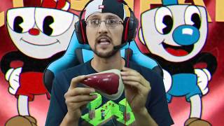 HES AFTER US 👿 CUPHEAD Game Be4 BENDY amp the Ink Machine Got Spooky FGTEEV Part 1 Gameplay [upl. by Olpe770]