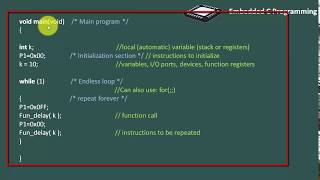 13 Embedded c program structure [upl. by Terraj898]