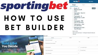 How to use the Sportingbet Same Match Bet Builder  Build a Bet [upl. by Lucienne]