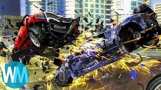 Top 10 Games With The Best Car Crashes [upl. by Rexford]