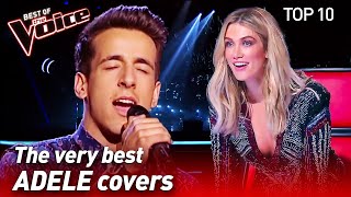 TOP 10  INCREDIBLE ADELE Covers in The Voice [upl. by Anifled]