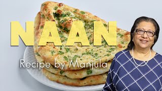 Naan Bread Recipe  How To Make Naan Bread at Home by Manjula [upl. by Morven338]