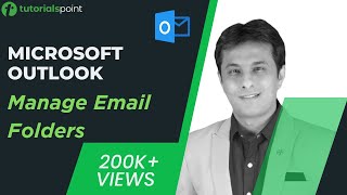 MS Outlook  Managing Email Folders  Tutorialspoint [upl. by Kiraa]