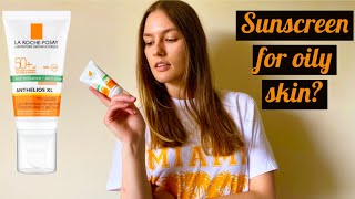 La Roche Posay Anthelios xl Antishine TINTED SPF50 review Sunscreen for oily skin [upl. by Ruyle]