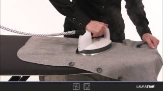 Laurastar  How to iron linen [upl. by Ivets]