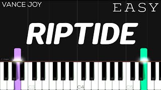 Vance Joy  Riptide  EASY Piano Tutorial [upl. by Enyawed]