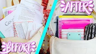 Backpack Organization Tips  Advice  How To Stay Organized Throughout the School Year [upl. by Aibonez110]