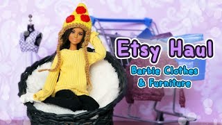 Barbie Etsy Haul Clothes Furniture amp More 2 [upl. by Lulu]