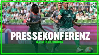 SV Werder Bremen  SC Paderborn 14  Pressekonferenz [upl. by Etteoj]