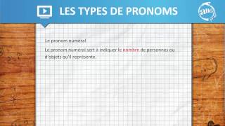 Allô prof  Les types de pronoms [upl. by Jovitah]