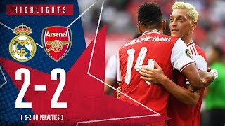 HIGHLIGHTS  Real Madrid 22 Arsenal  32 on penalties  ICC 2019 [upl. by Llertram169]