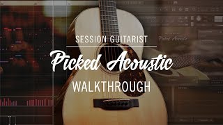 SESSION GUITARIST PICKED ACOUSTIC Walkthrough  Native Instruments [upl. by Anoed]