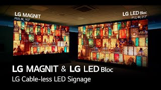 LG Cableless LED Signage LG MAGNIT amp LG LED Bloc Installation Video [upl. by Arat]