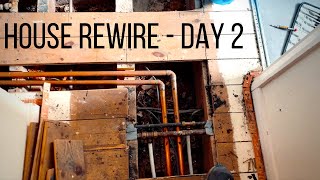 House Rewire  Day Two  Electrician Life [upl. by Constantin]