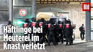 Gefängnismeuterei Polizei stürmt Knast in Thüringen  JVA Untermaßfeld [upl. by Greyso]