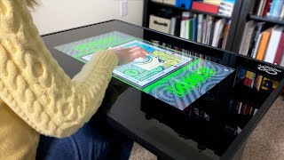 Arcade1Ups Infinity Game Table Board games on demand EXCLUSIVE first look [upl. by Zetniuq]