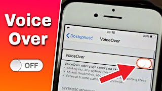 Jak wyłączyć Voice Over w iPhone 📲 VoiceOver Off [upl. by Hyatt153]