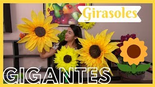 GIRASOL GIGANTE CON PAPEL CREPEDYLMELISA ZUJEY [upl. by Leamse]